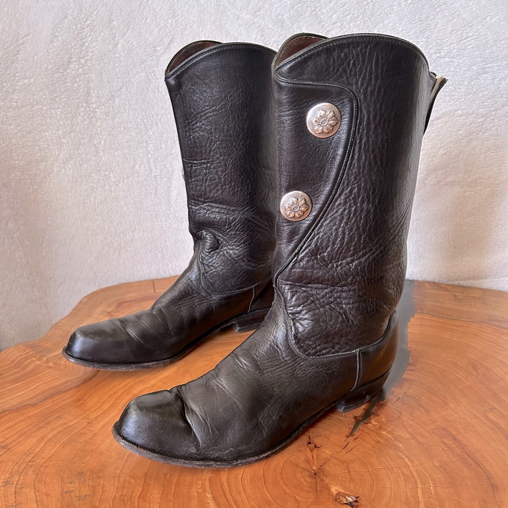 Tony Lama Vintage Western Cowboy Rodeo Festival Leather Boots women’s 8.5 B
